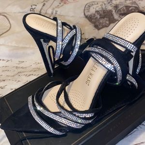 Diamond Studded LaceUp Heels- Worn Once